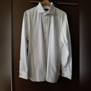 Tom Ford white French cuff shirt 44/17.5